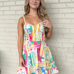 Entro | Bridget Print Fit & Flare Mini Dress | Sweetest Stitch Boutique