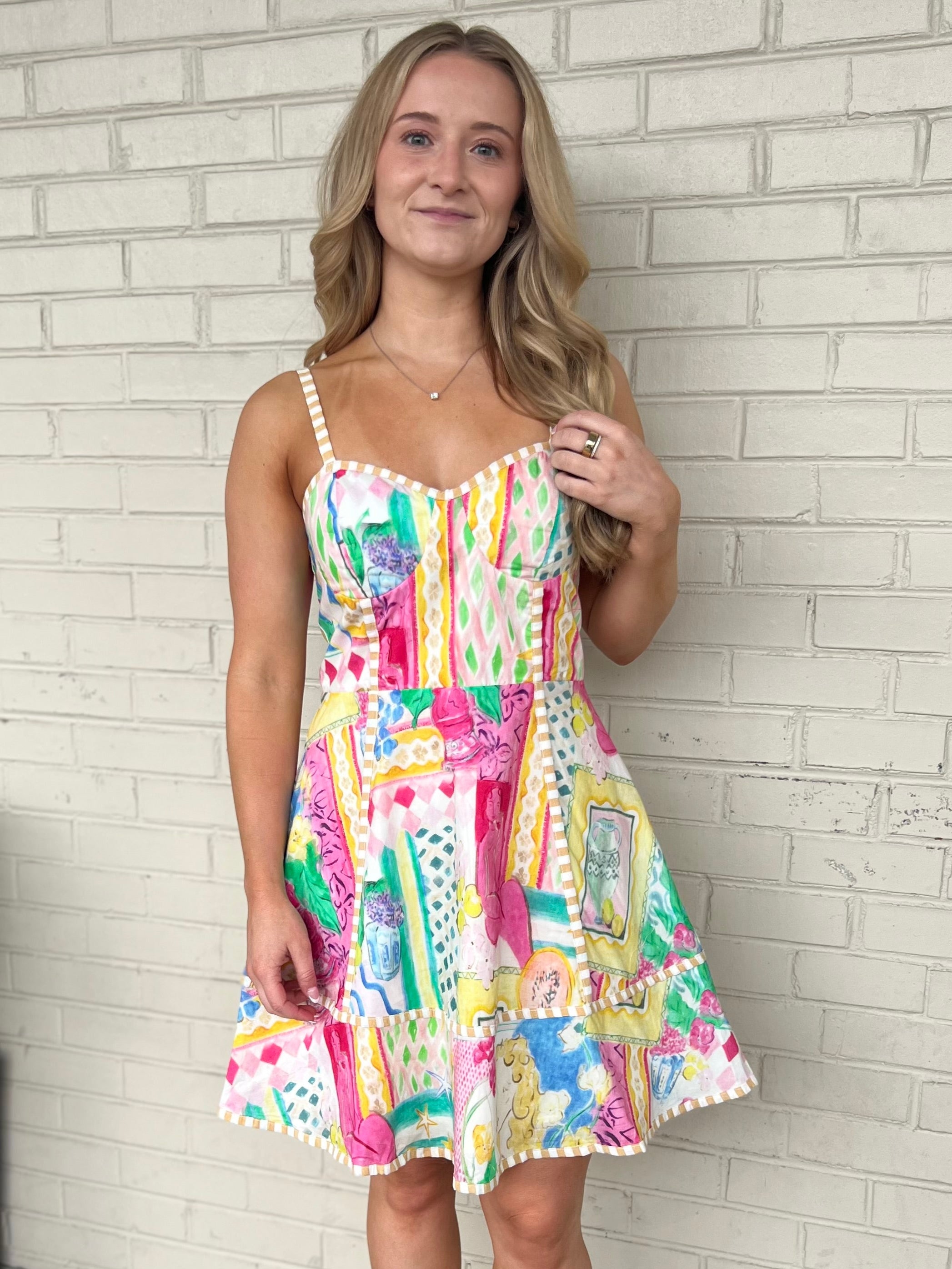 Entro | Bridget Print Fit & Flare Mini Dress | Sweetest Stitch Boutique
