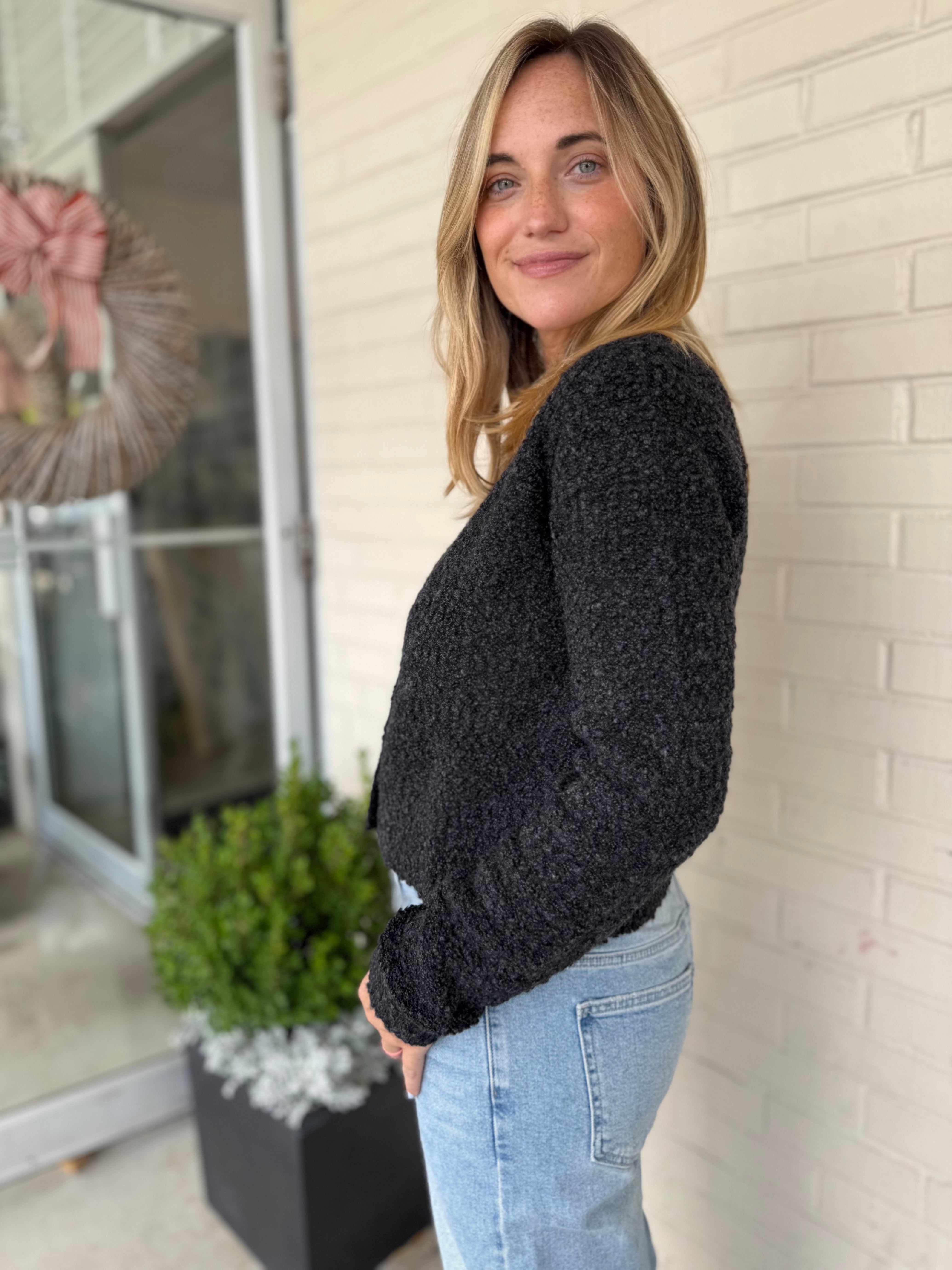 Grade & Gather | Ruth Textured Knit Cardigan | Sweetest Stitch 