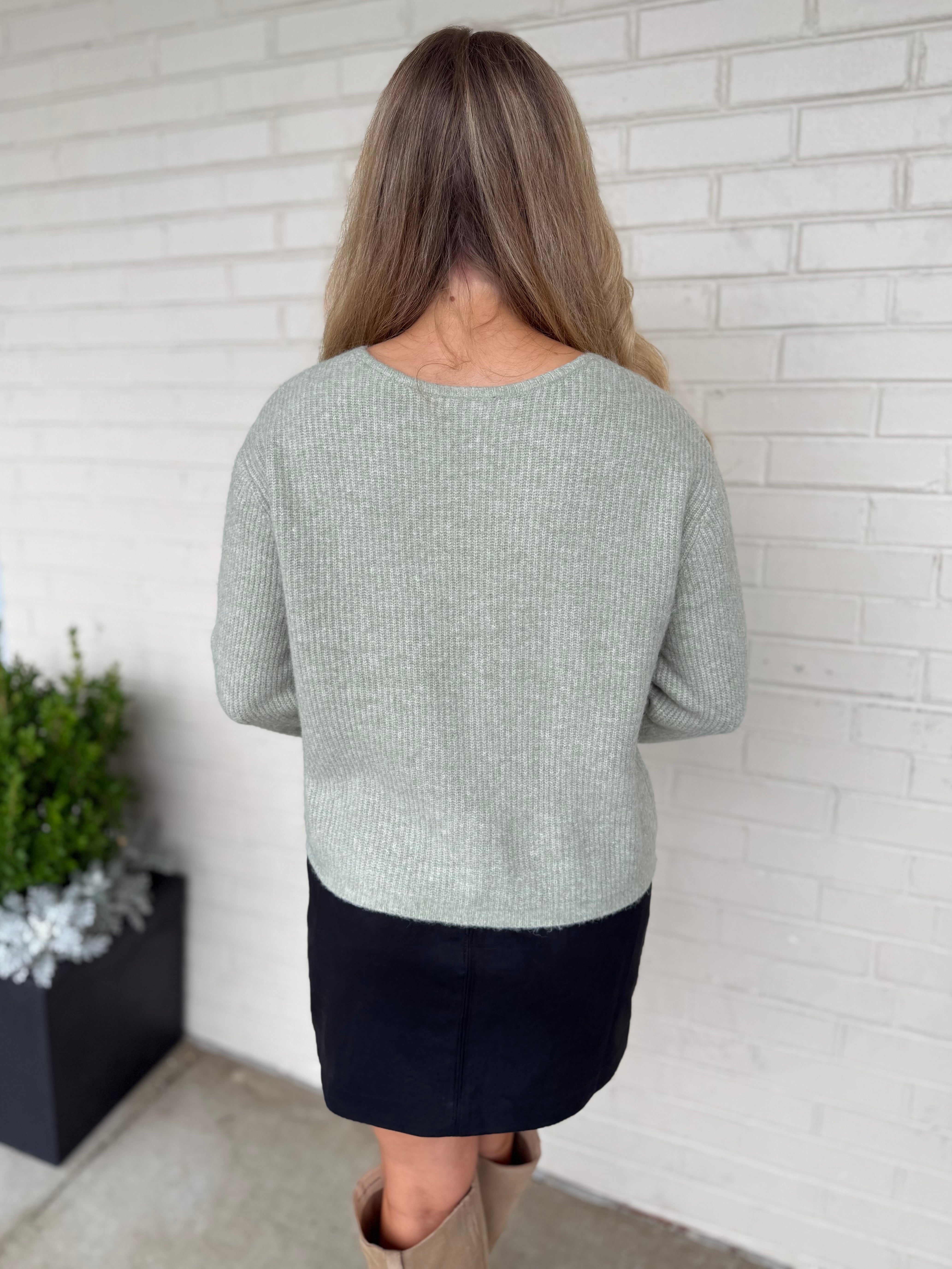 Z Supply | Emile V-Neck Cardigan Bay Leaf | Sweetest Stitch Boutique