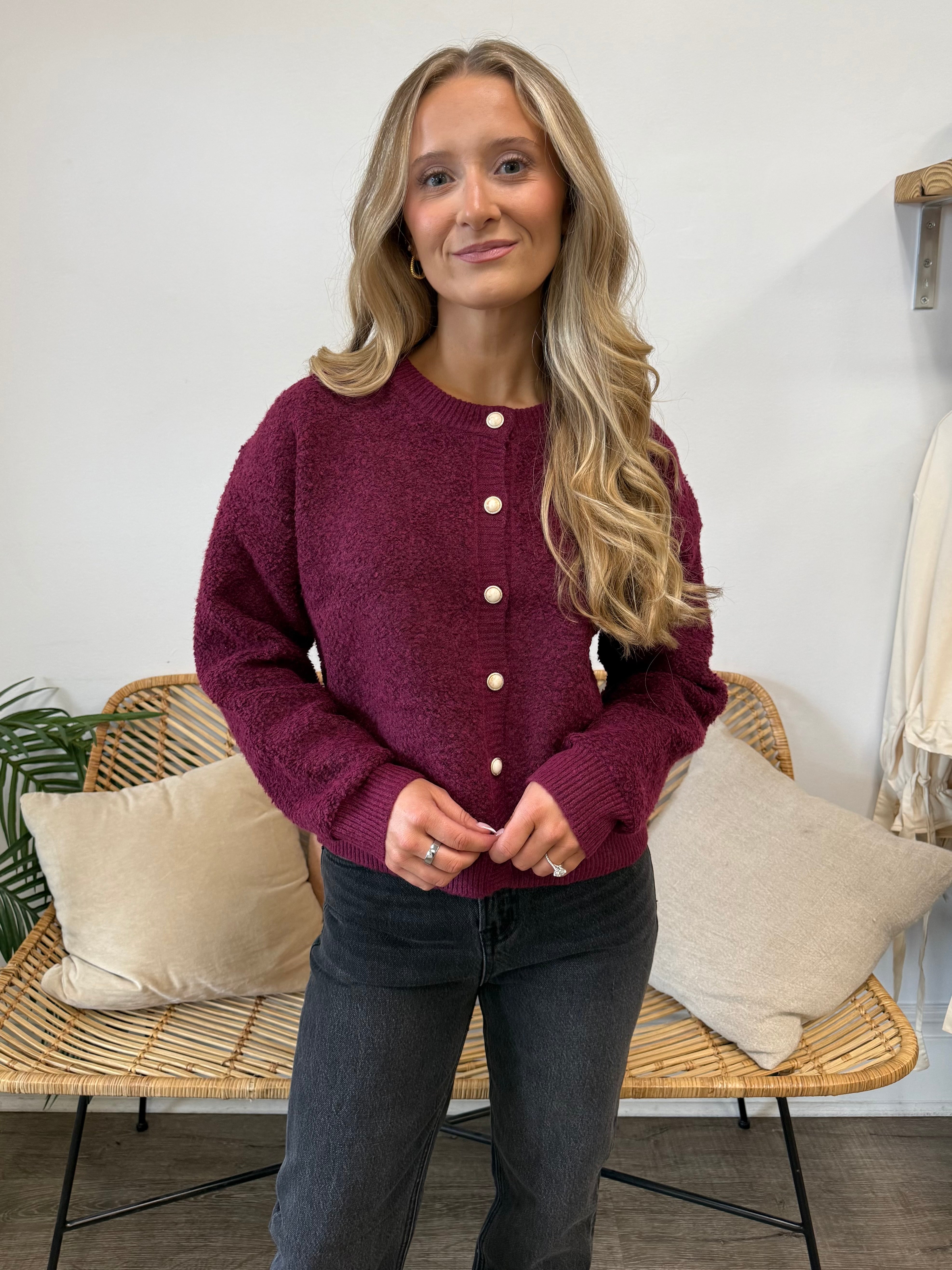 Entro | Madeline Button Front Sweater | Sweetest Stitch Boutique RVA