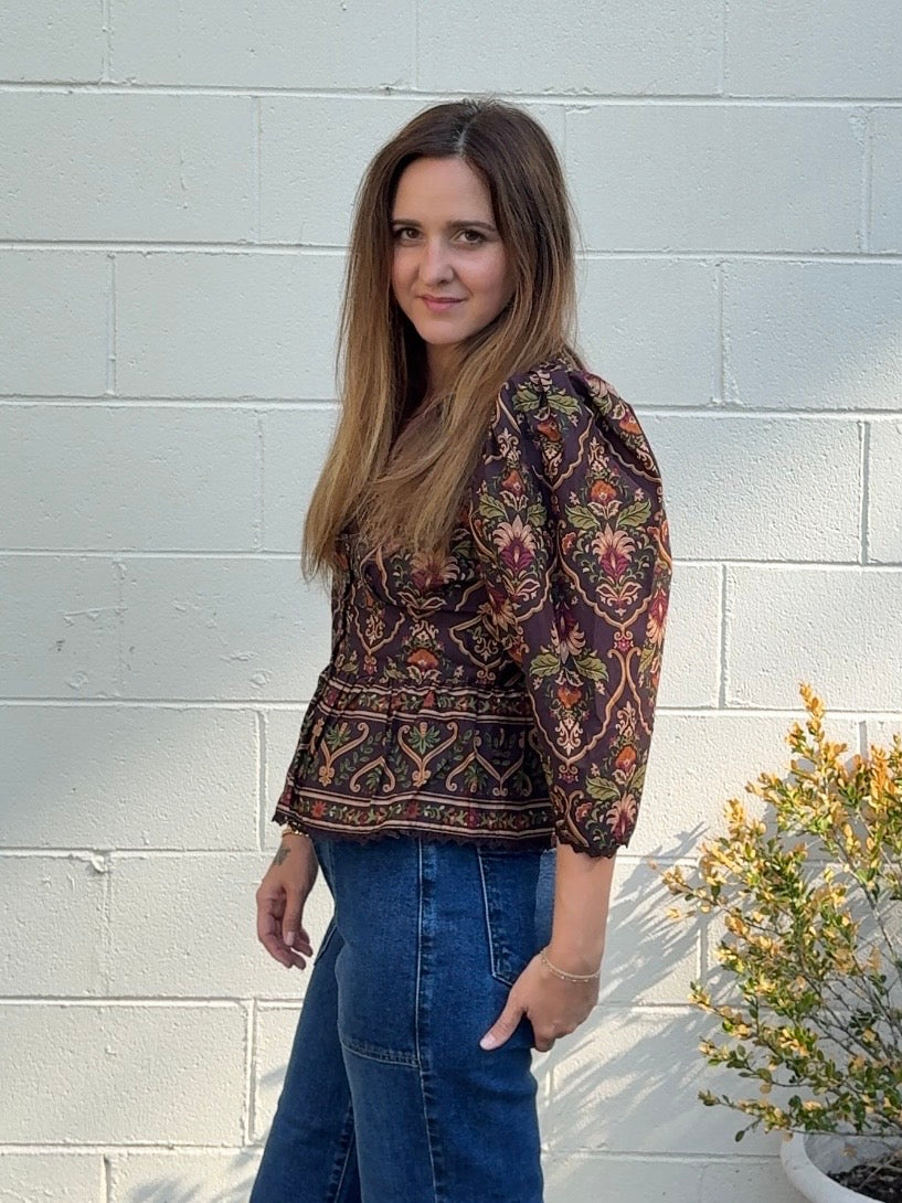 Olivaceous | Eloise Floral Blouse | Sweetest Stitch Boutique Richmond