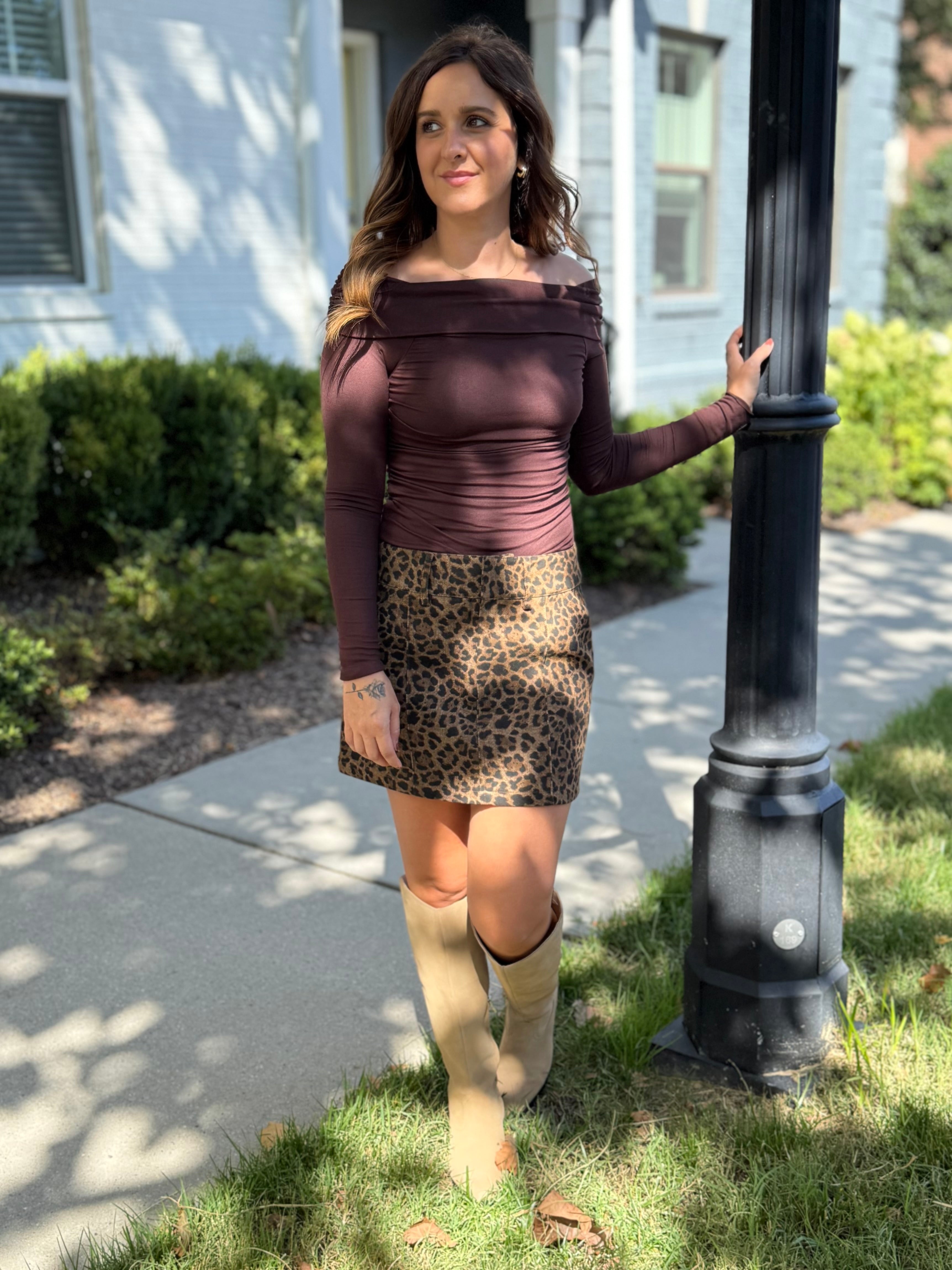 Olivaceous | Mimi Off Shoulder Bodysuit | Sweetest Stitch Boutique