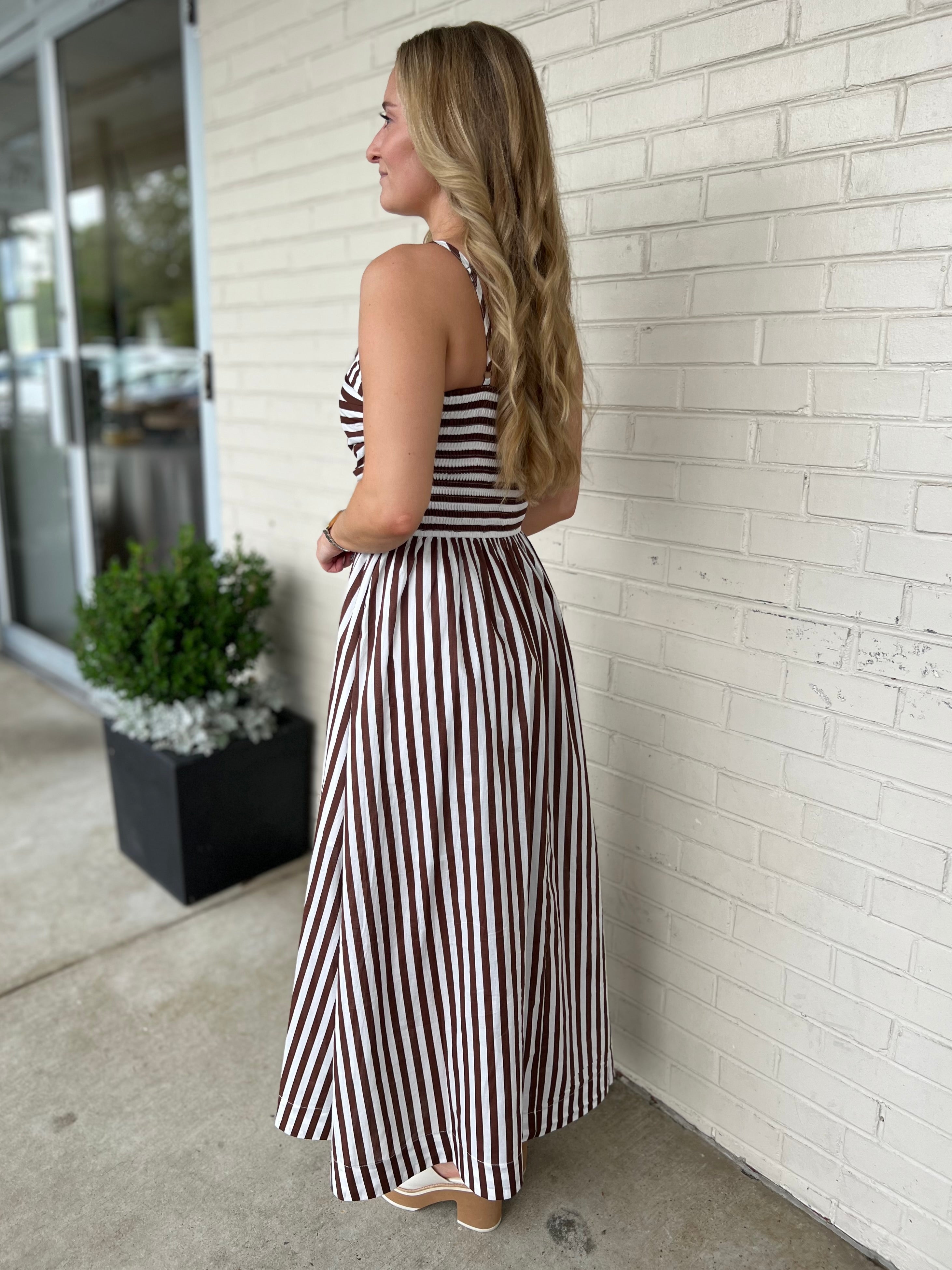 Pinch | Mackenzie Striped Midi Dress | Sweetest Stitch Boutique