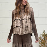 Current Air | Astrid Tiered Metallic Top | Sweetest Stitch Boutique