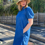 Current Air | Kennedy Denim Mini Dress | Sweetest Stitch