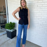 European Dream Button Front Vest