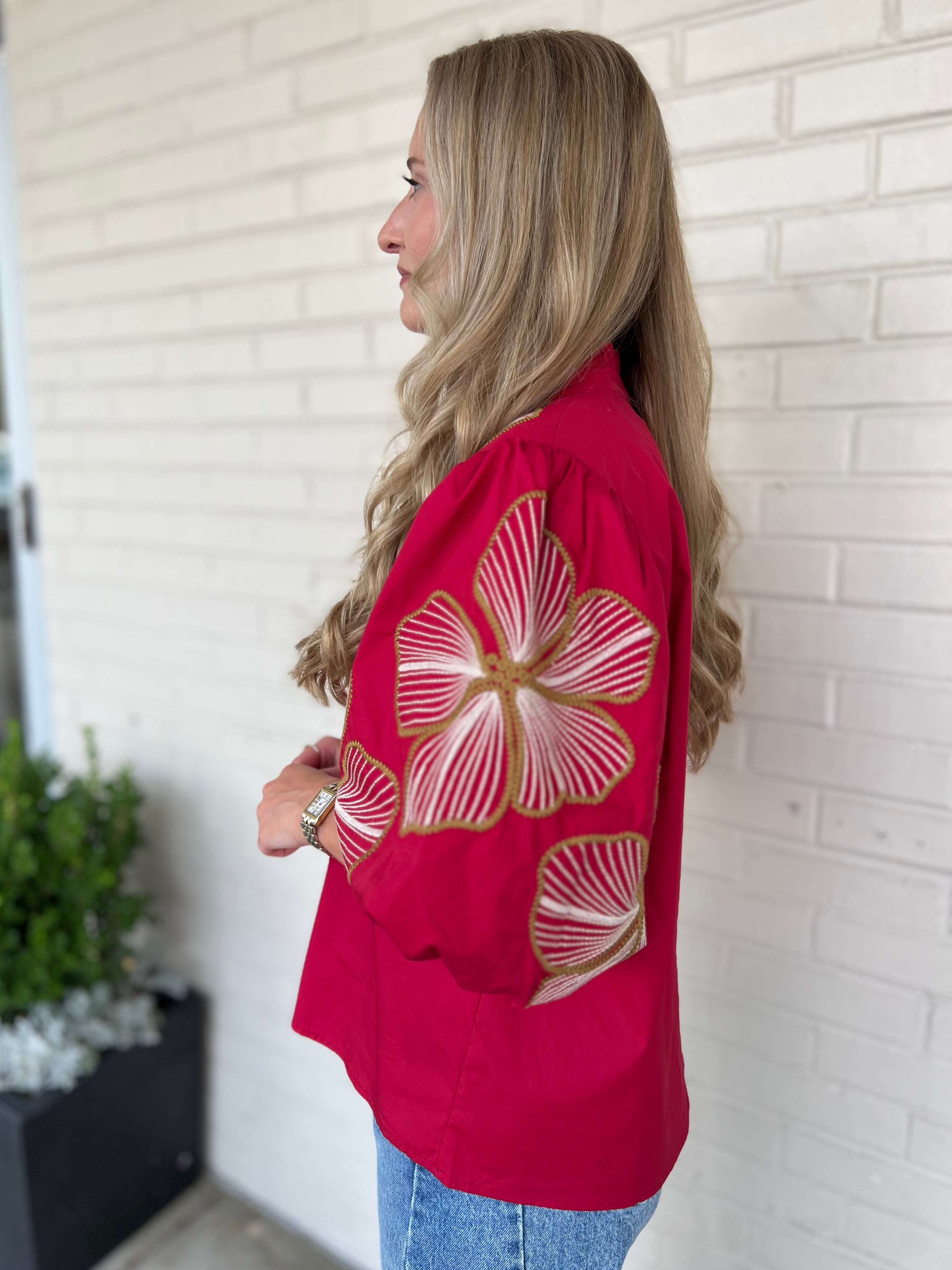 THML | Josephine V-Neck Floral Top | Sweetest Stitch