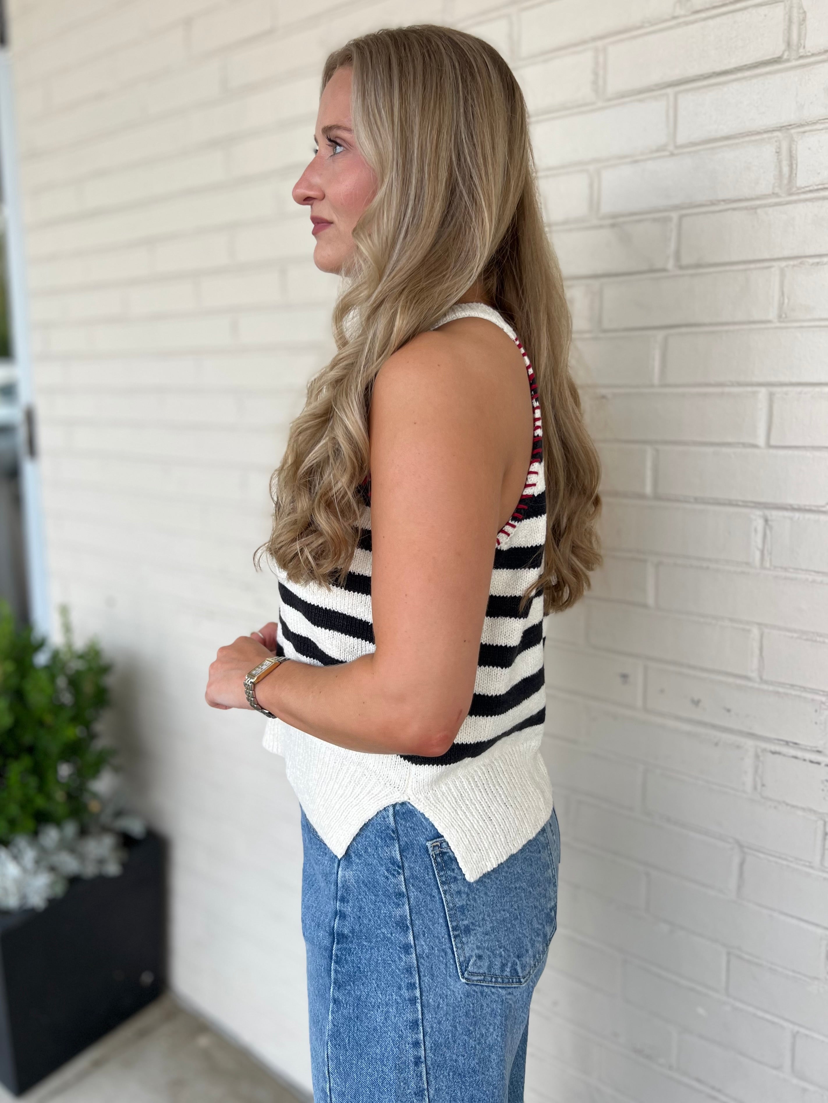 Miou Muse | Saylor Sleeveless Knit Top | Sweetest Stitch