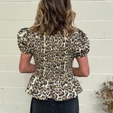 Vienna Puff Sleeve Smocked Top