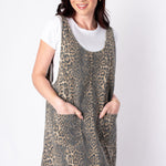 Entro | Carly Leopard Denim Dress | Sweetest Stitch Boutique