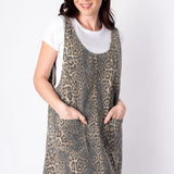 Entro | Carly Leopard Denim Dress | Sweetest Stitch Boutique