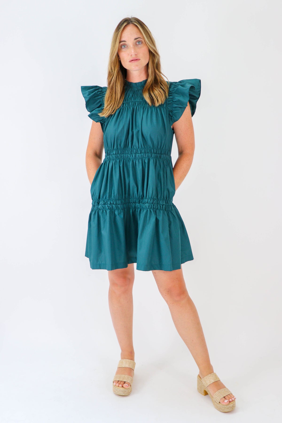 Entro | Tiered Mini Dress | Sweetest Stitch Online Women&#39;s Boutique