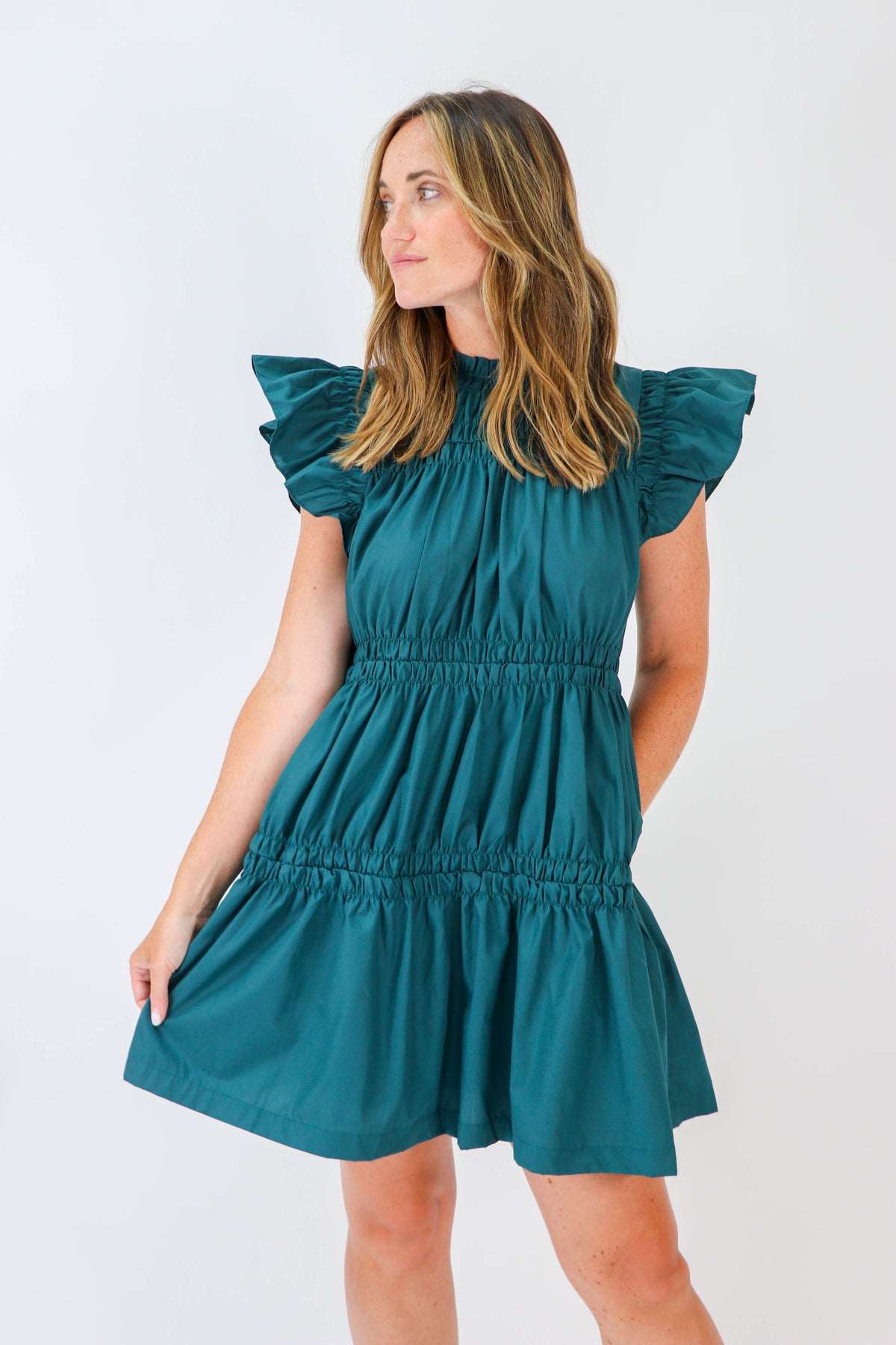 Entro | Tiered Mini Dress | Sweetest Stitch Online Women&#39;s Boutique