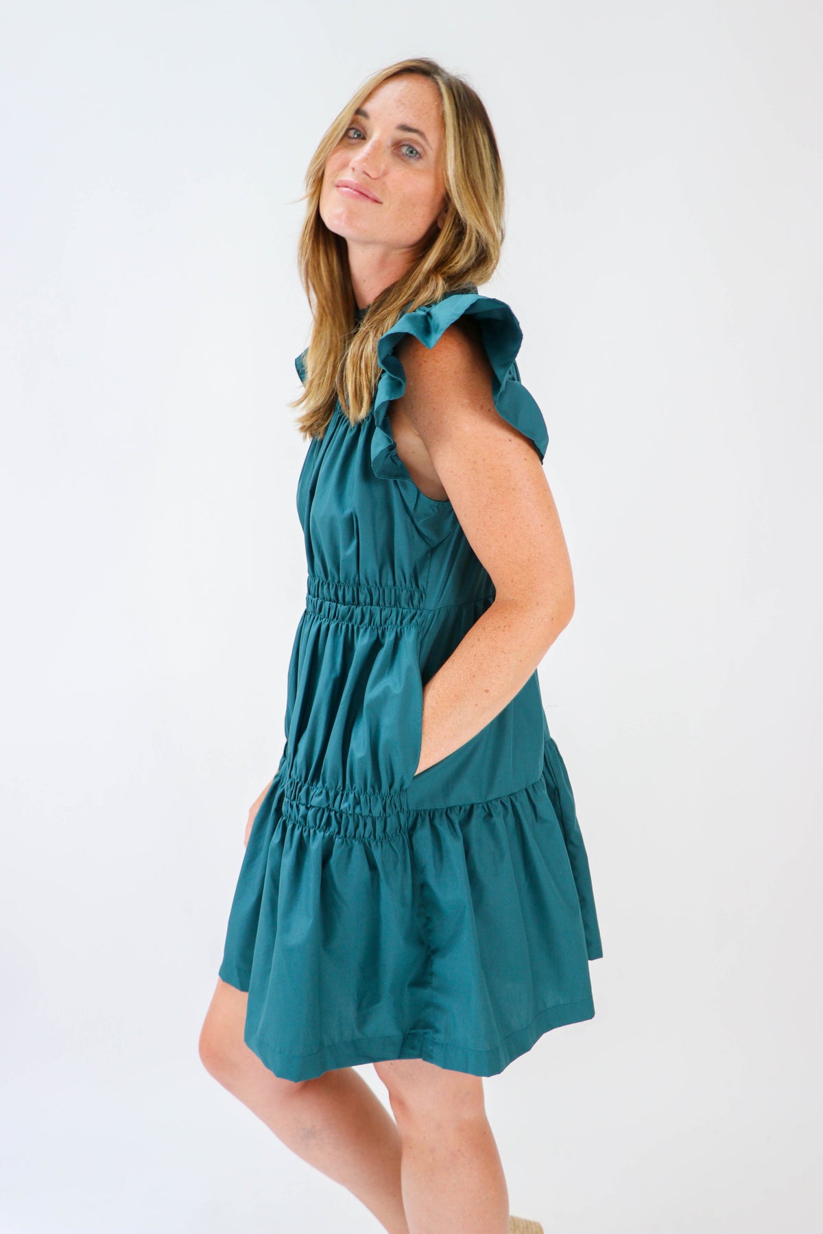 Entro | Tiered Mini Dress | Sweetest Stitch Online Women&#39;s Boutique