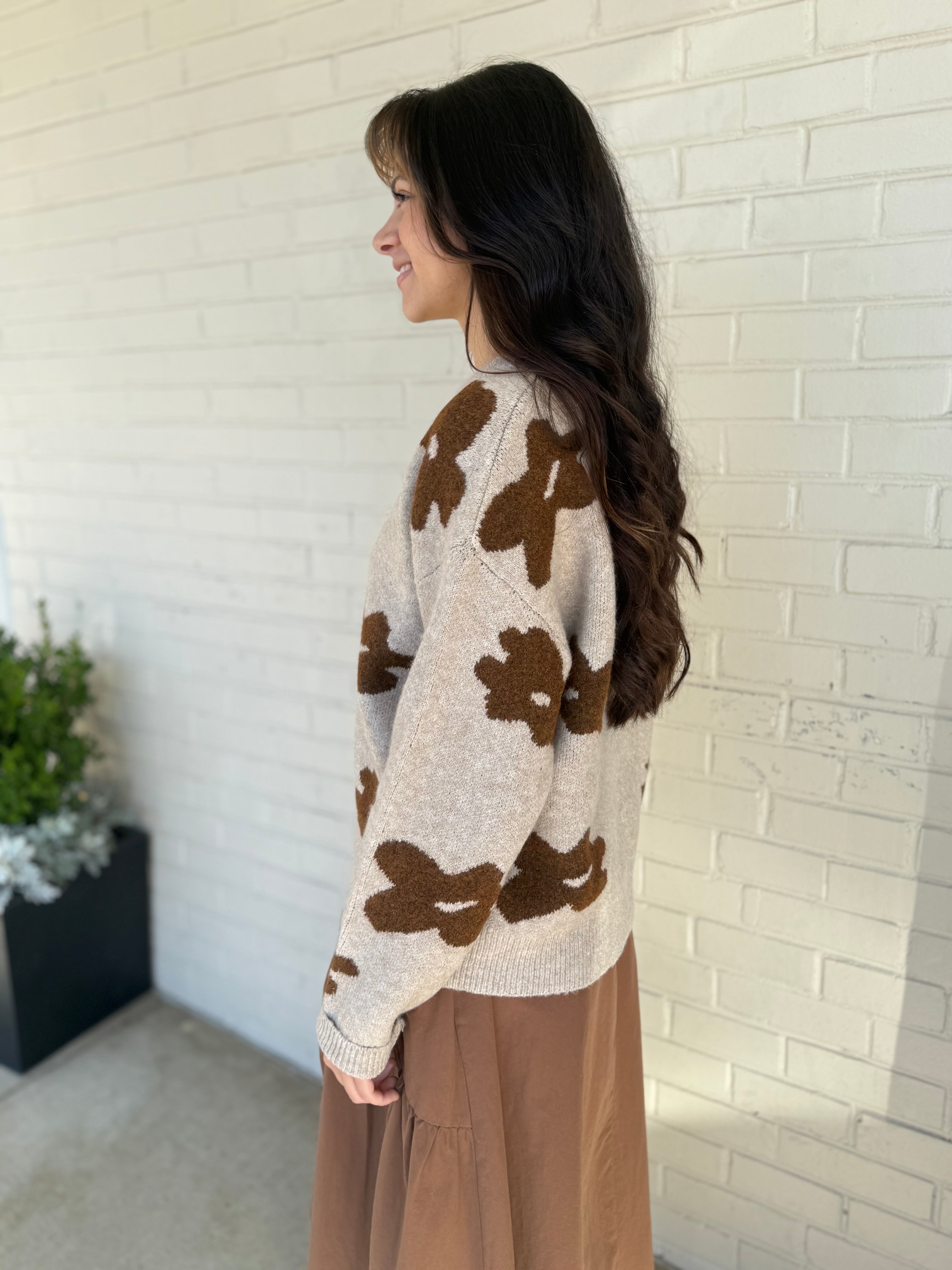Storia | Harley Floral Oversized Sweater | Sweetest Stitch Boutique