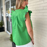 Entro | Kate Flutter Sleeve Top | Sweetest Stitch Boutique