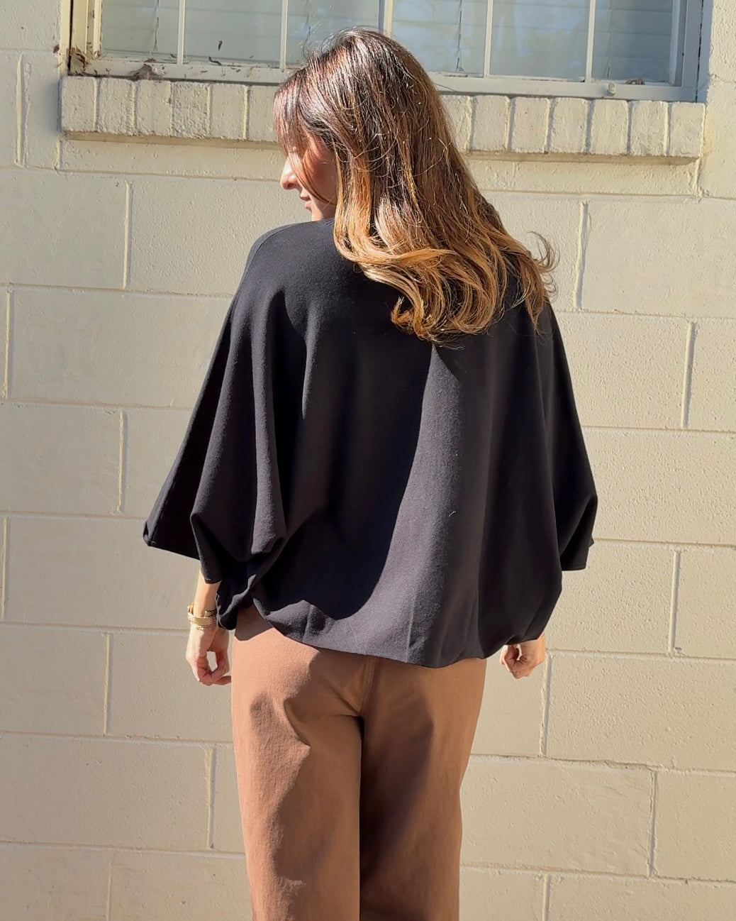 Entro | Lara Mock Neck Cape Top | Sweetest Stitch Boutique RVA