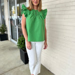 Entro | Kate Flutter Sleeve Top | Sweetest Stitch Boutique