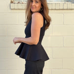 Fore | Dani Peplum Knit Top | Sweetest Stitch Boutique Richmond