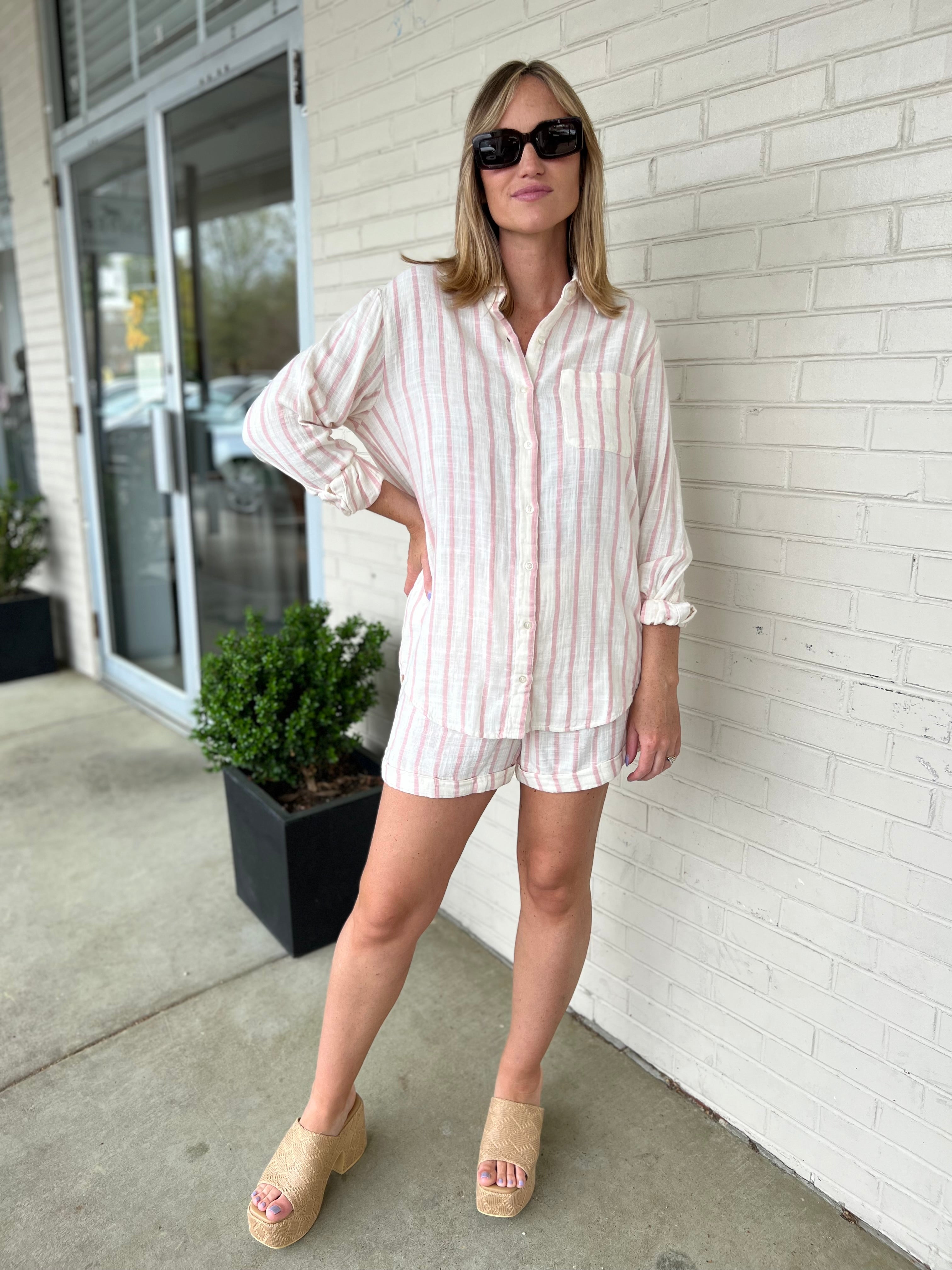 Z Supply | Morning Stripe Shorts | Sweetest Stitch