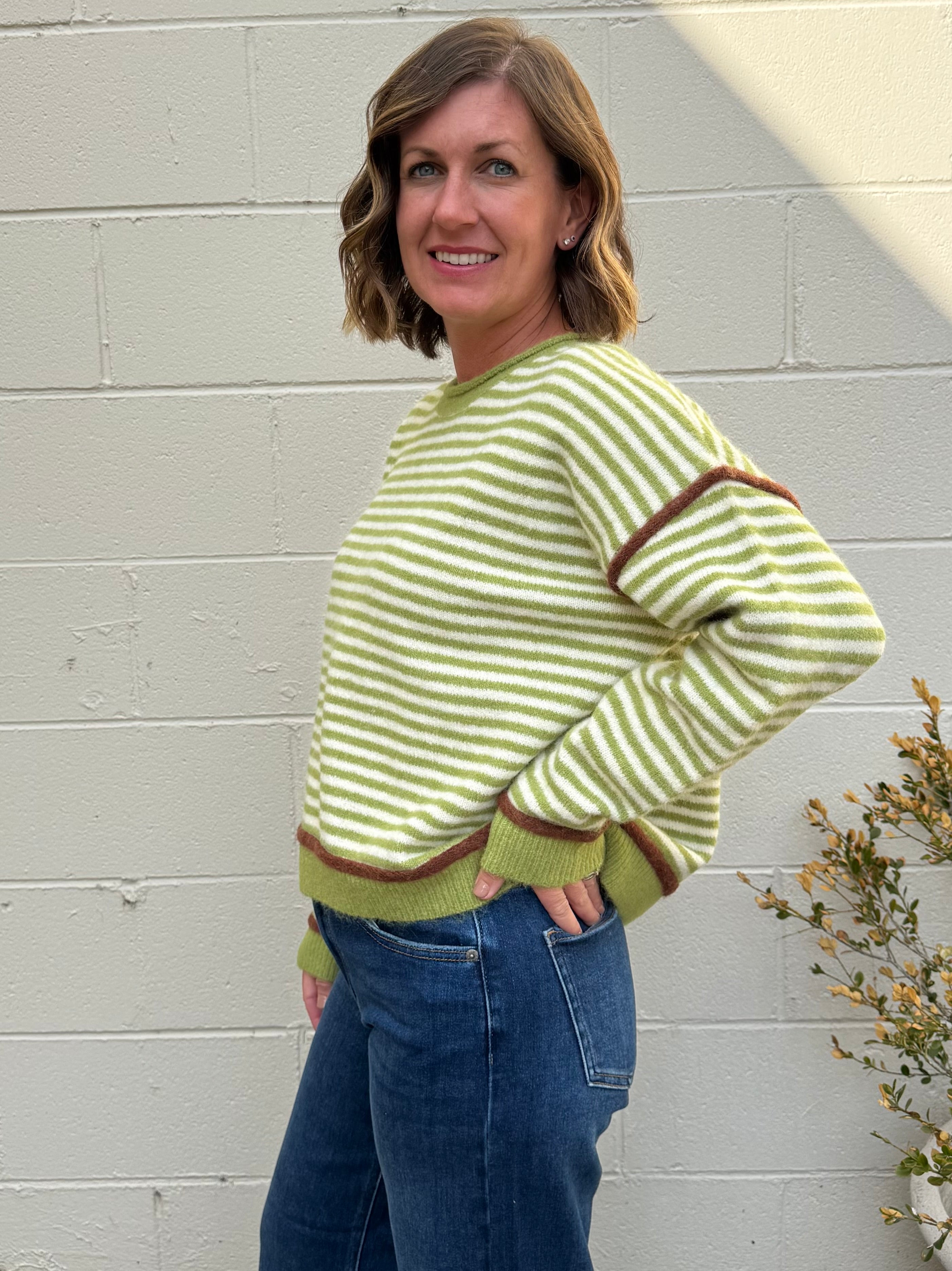 Entro | Joanna Striped Sweater | Sweetest Stitch Boutique Richmond VA