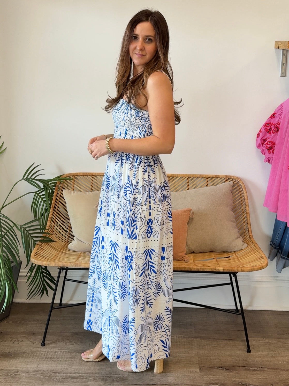 Z Supply | Nadine Smocked Sleeveless Maxi Dress | Sweetest Stitch