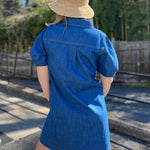 Current Air | Kennedy Denim Mini Dress | Sweetest Stitch