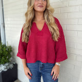 Illa Illa | Elliana V-Neck Sweater | Sweetest Stitch Boutique Richmond
