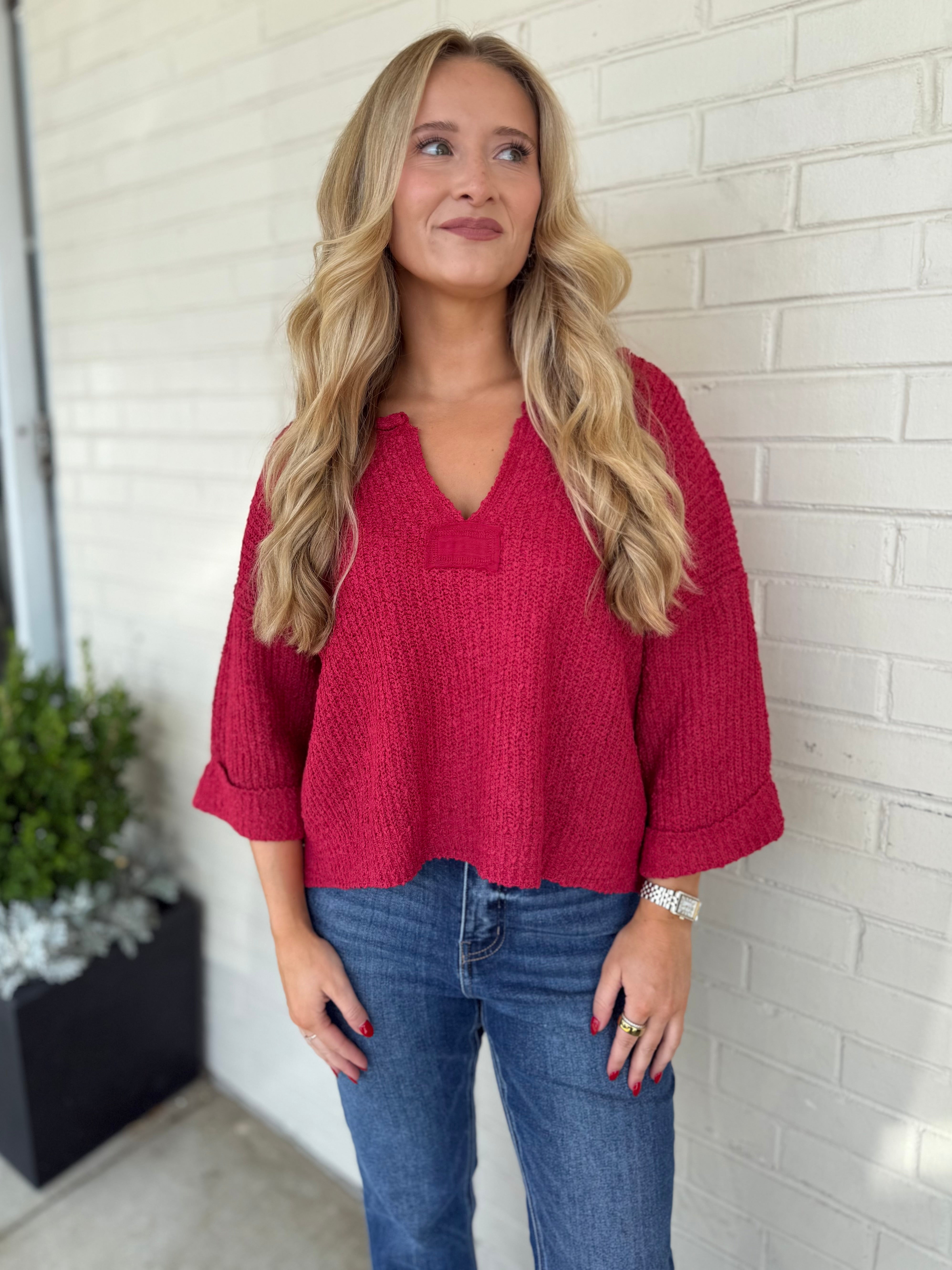 Illa Illa | Elliana V-Neck Sweater | Sweetest Stitch Boutique Richmond