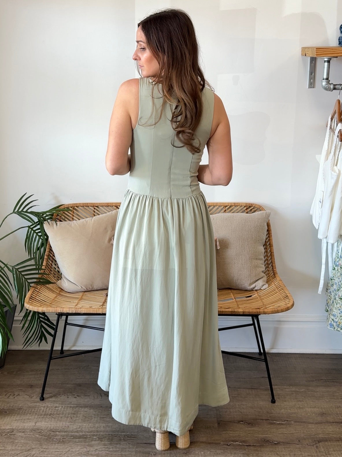 Moon River | Marleigh Sleeveless Midi Dress | Sweetest Stitch Boutique