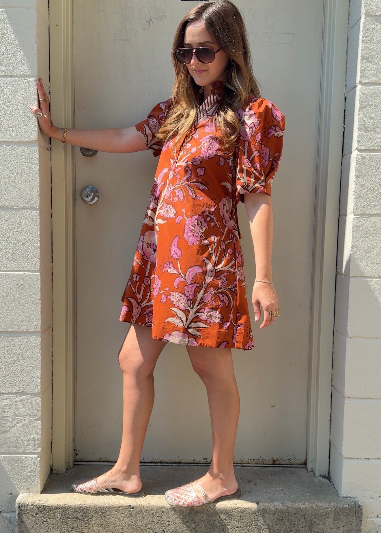 Entro | Maisie Puff Sleeve Floral Dress | Sweetest Stitch Boutique RVA