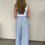 Olivaceous | Kenny Striped Wide Leg Flare Pants | Sweetest Stitch 