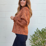 Entro | Gia Textured V-Neck Top | Sweetest Stitch Boutique