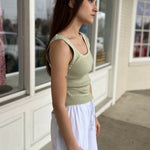In February | Sallie Ribbed Knit Tank | Sweetest Stitch Boutique