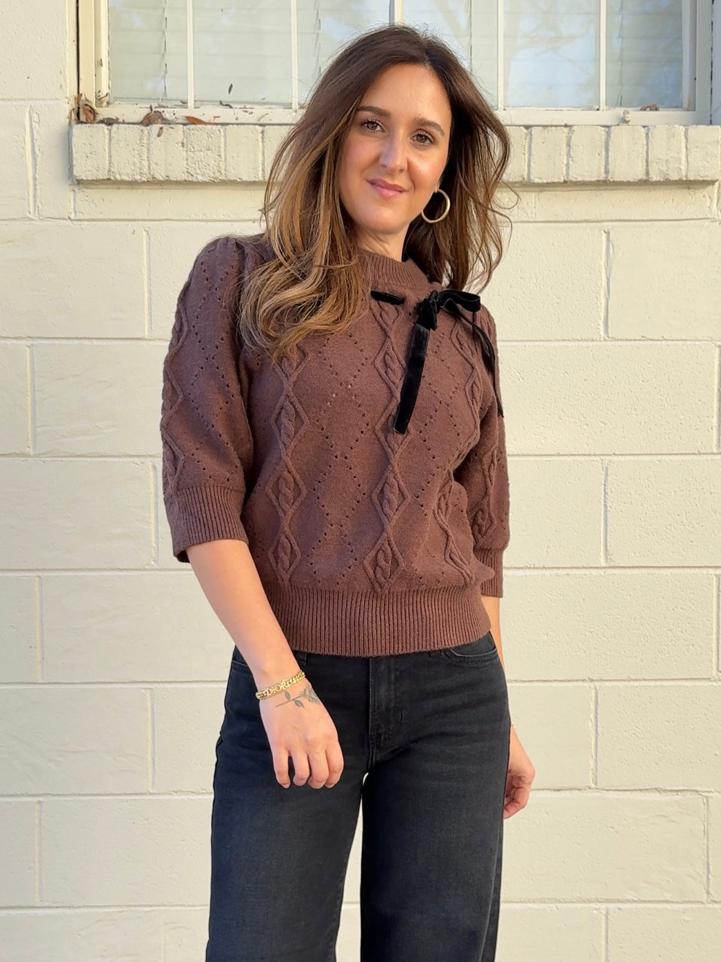 THML | Haven Short Sleeve Knit Sweater | Sweetest Stitch Boutique