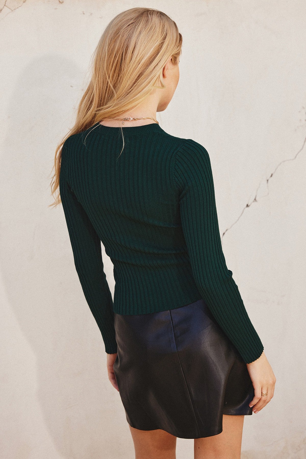 Dress Forum | Ribbed Knit Top in Emerald | Sweetest Stitch Boutique