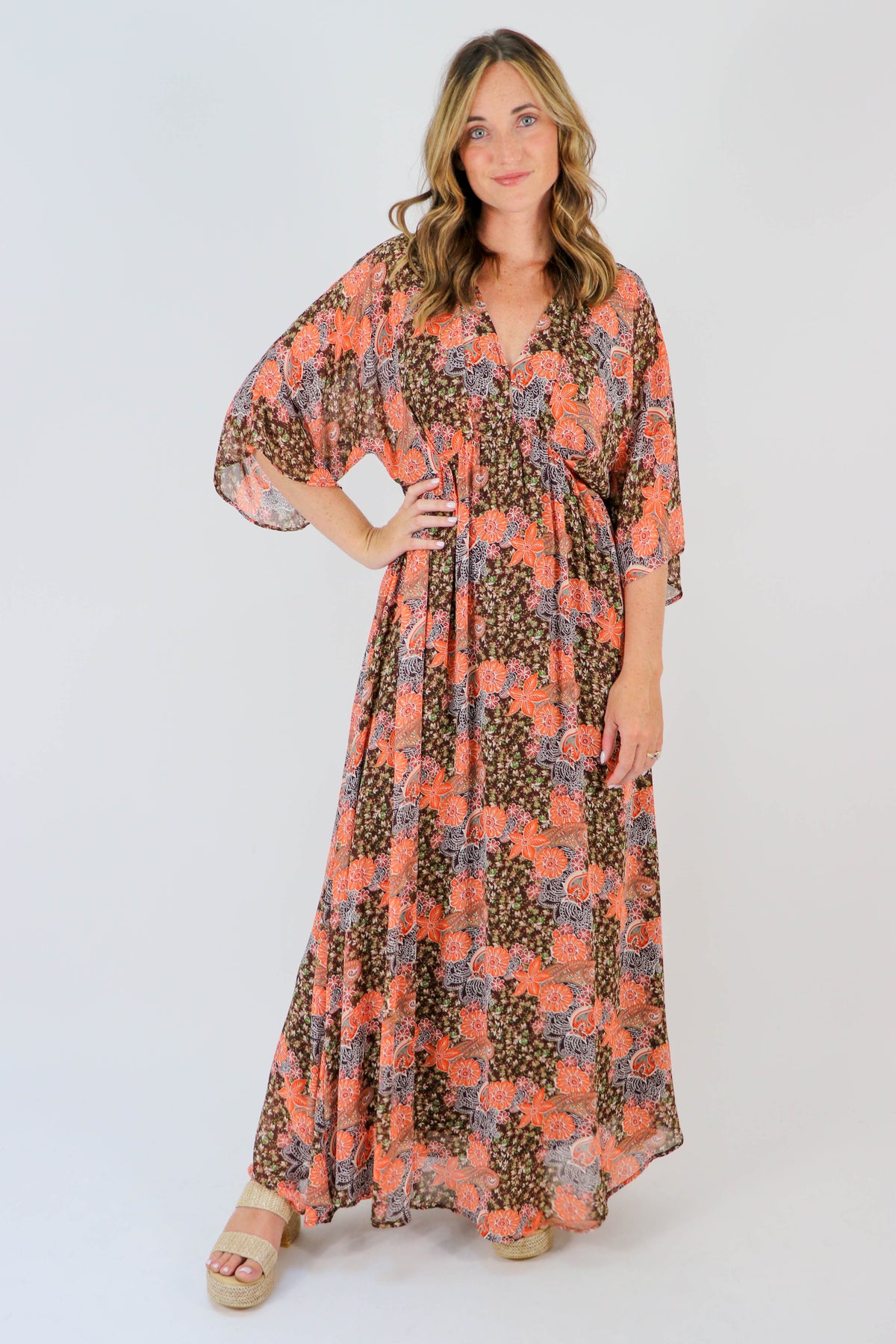 Entro Flowy Maxi Dress | Sweetest Stitch Online Boutique for Women