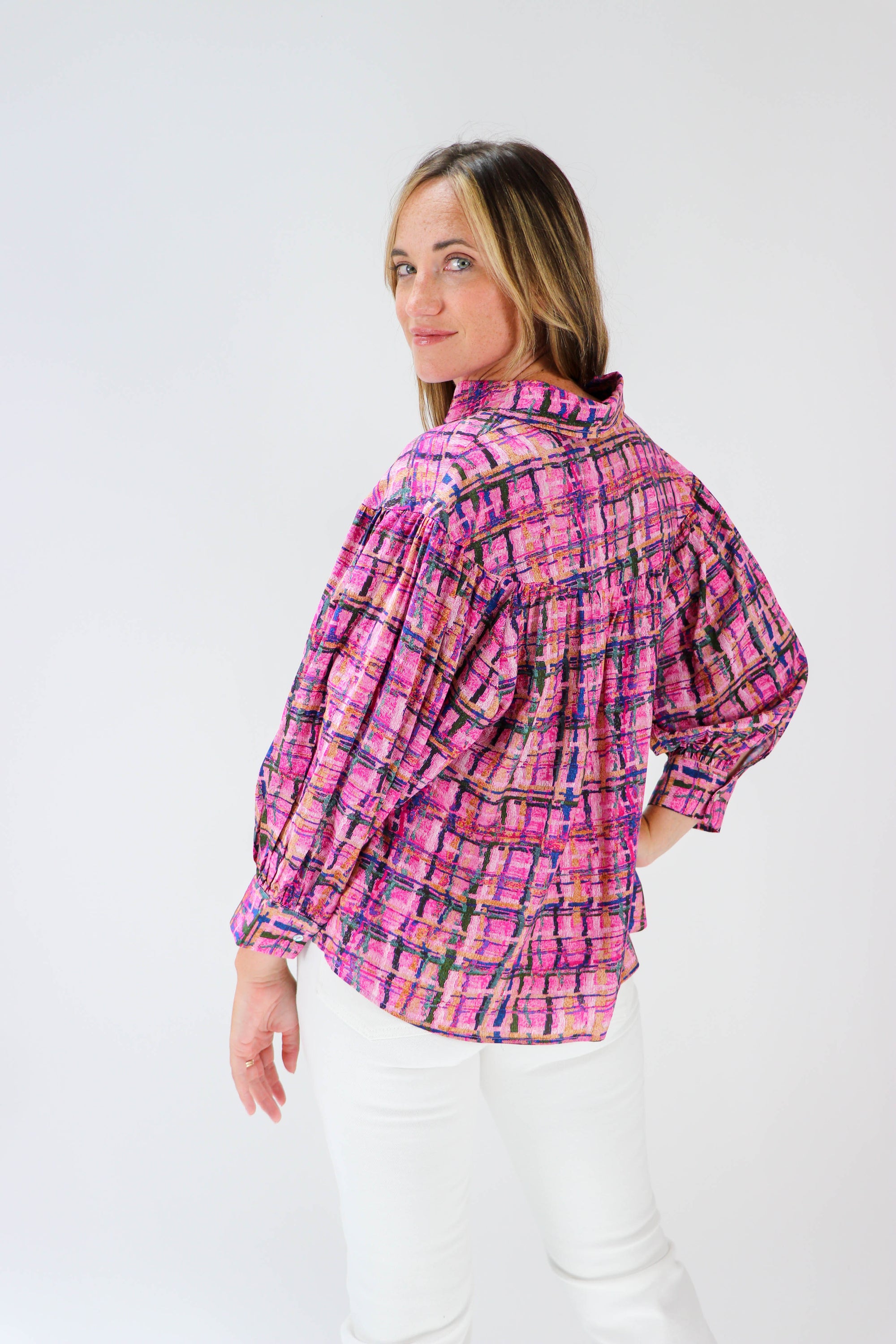 Entro | Plaid Printed Top for Women | Sweetest Stitch Online Boutique
