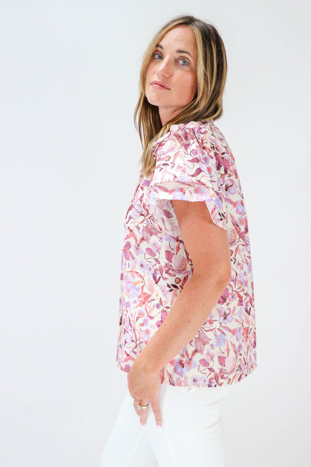 Entro | Floral Print Top | Sweetest Stitch Online Boutique for Women