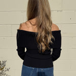 ASTR The Label | Lidia Ribbed Off Shoulder Sweater | Sweetest Stitch