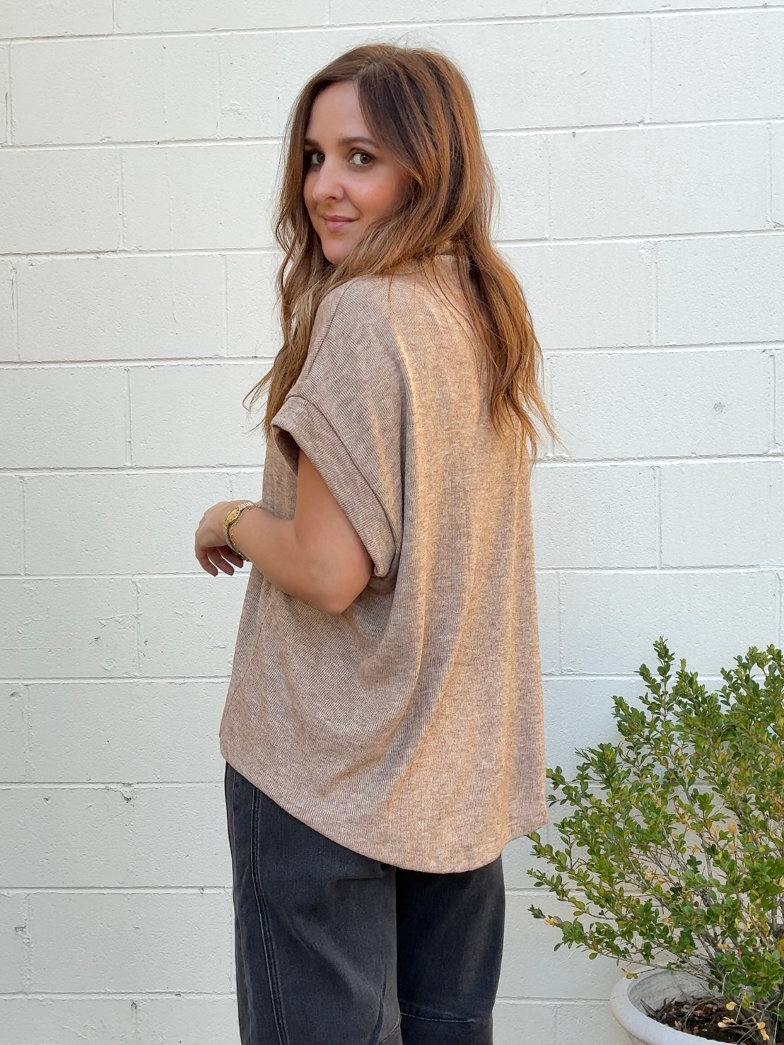 Entro | Noelle Mock Neck Top | Sweetest Stitch Boutique Richmond