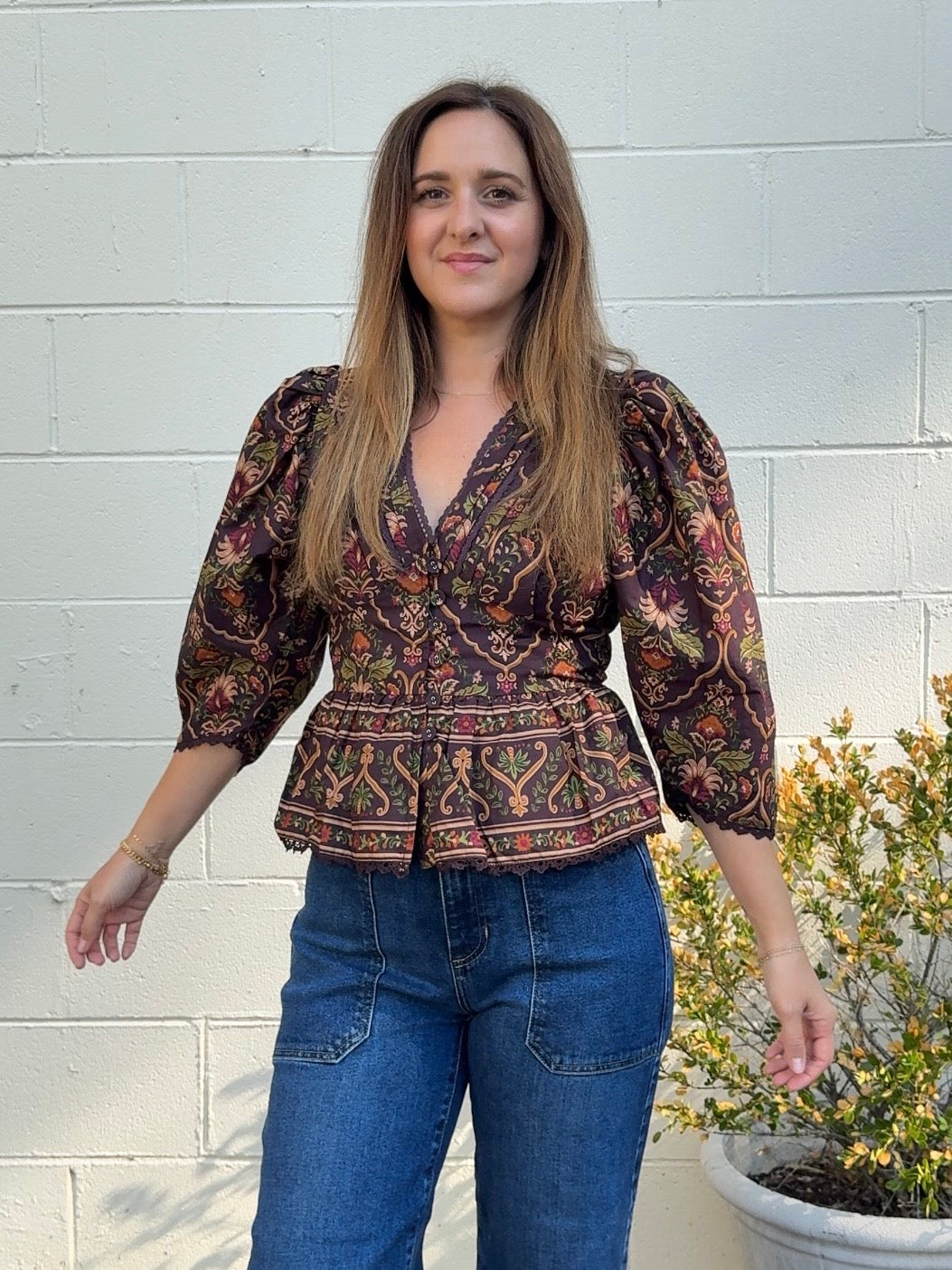 Olivaceous | Eloise Floral Blouse | Sweetest Stitch Boutique Richmond
