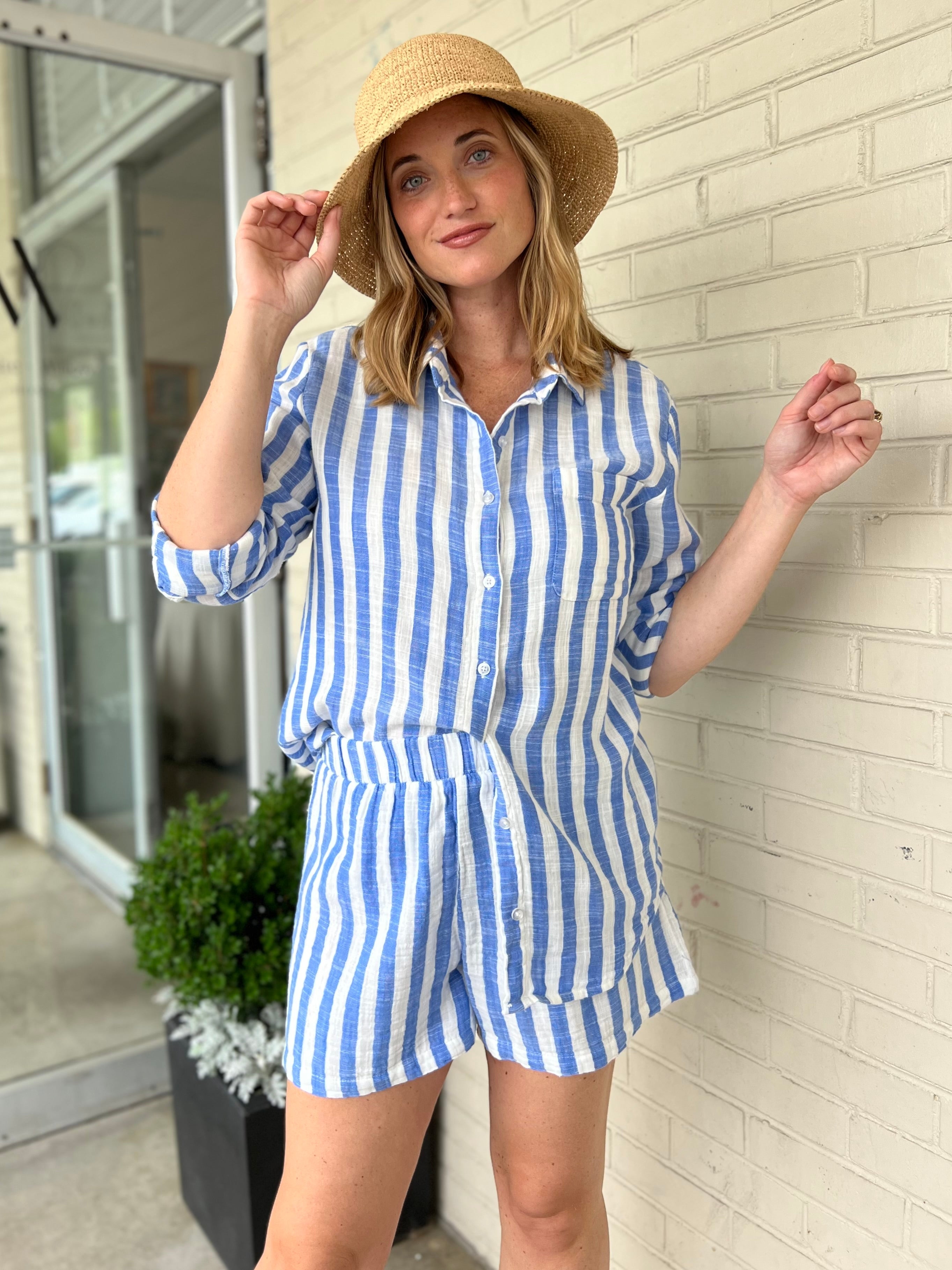 Z Supply | Morning Stripe Boxer | Sweetest Stitch Boutique Richmond