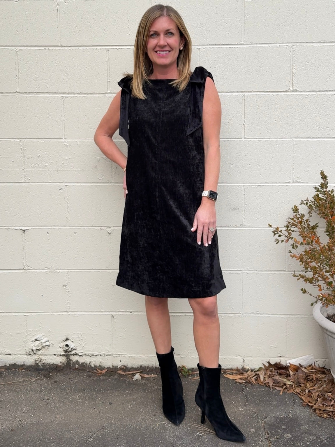 THML | Liana Bow Mini Dress