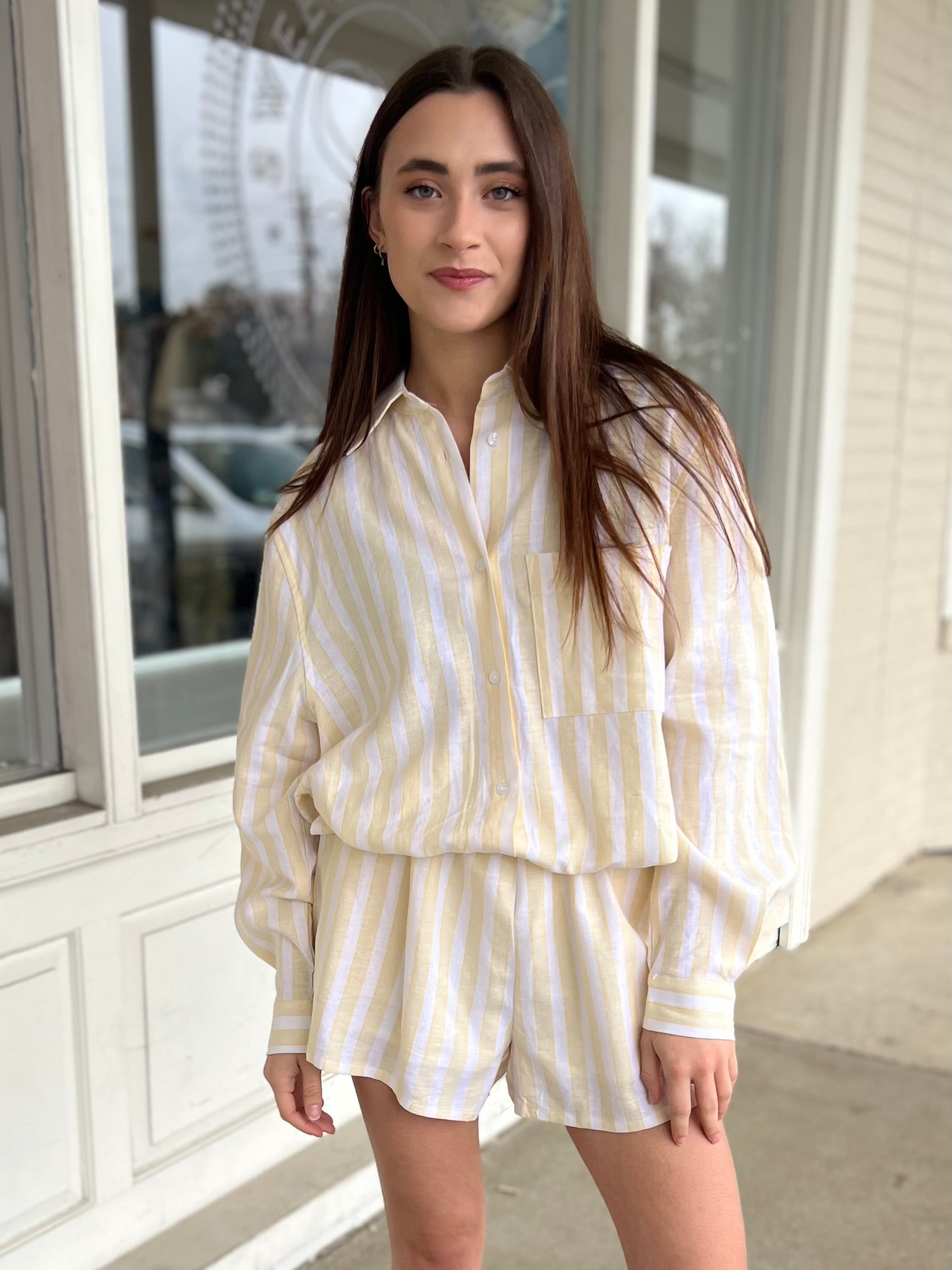 By Together | Salvador Striped Button Down Shirt | Sweetest Stitch