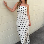 Olivaceous | Camila Polka Dot Midi Dress | Sweetest Stitch Boutique