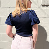 Current Air | Iris Floral Sleeve Top | Sweetest Stitch Boutique