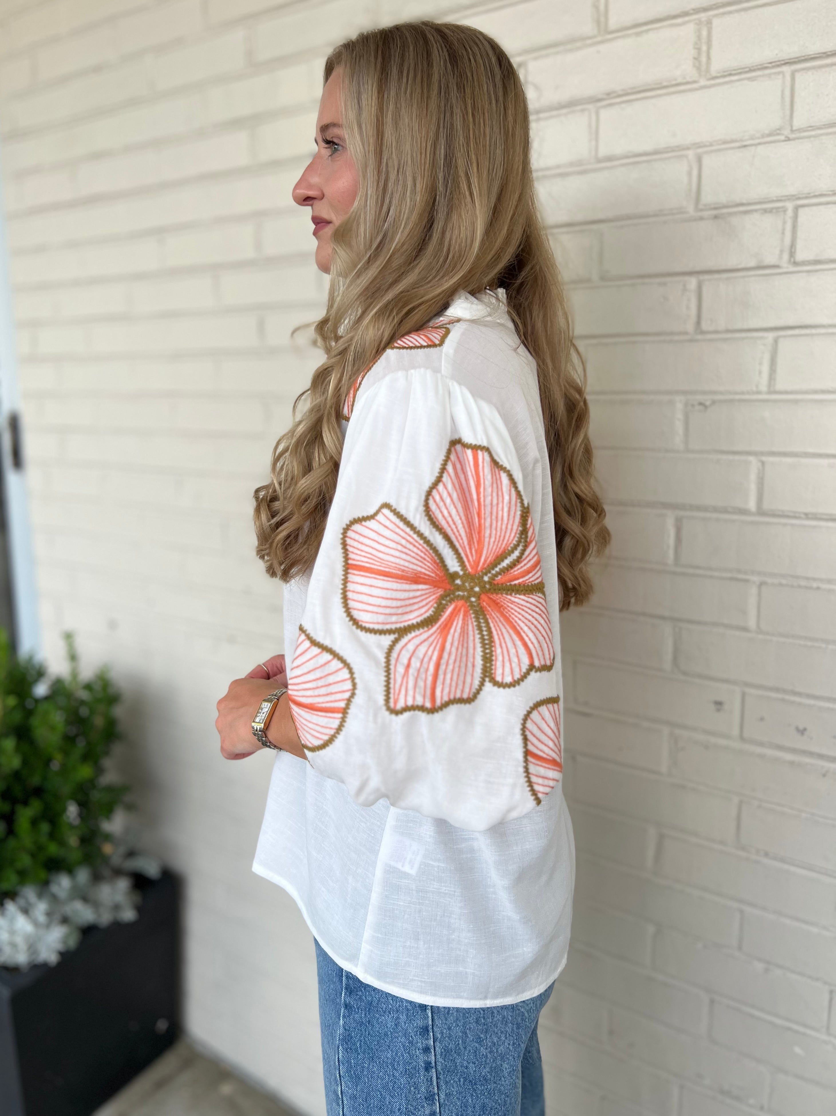 THML | Emilia V-Neck Floral Top | Sweetest Stitch