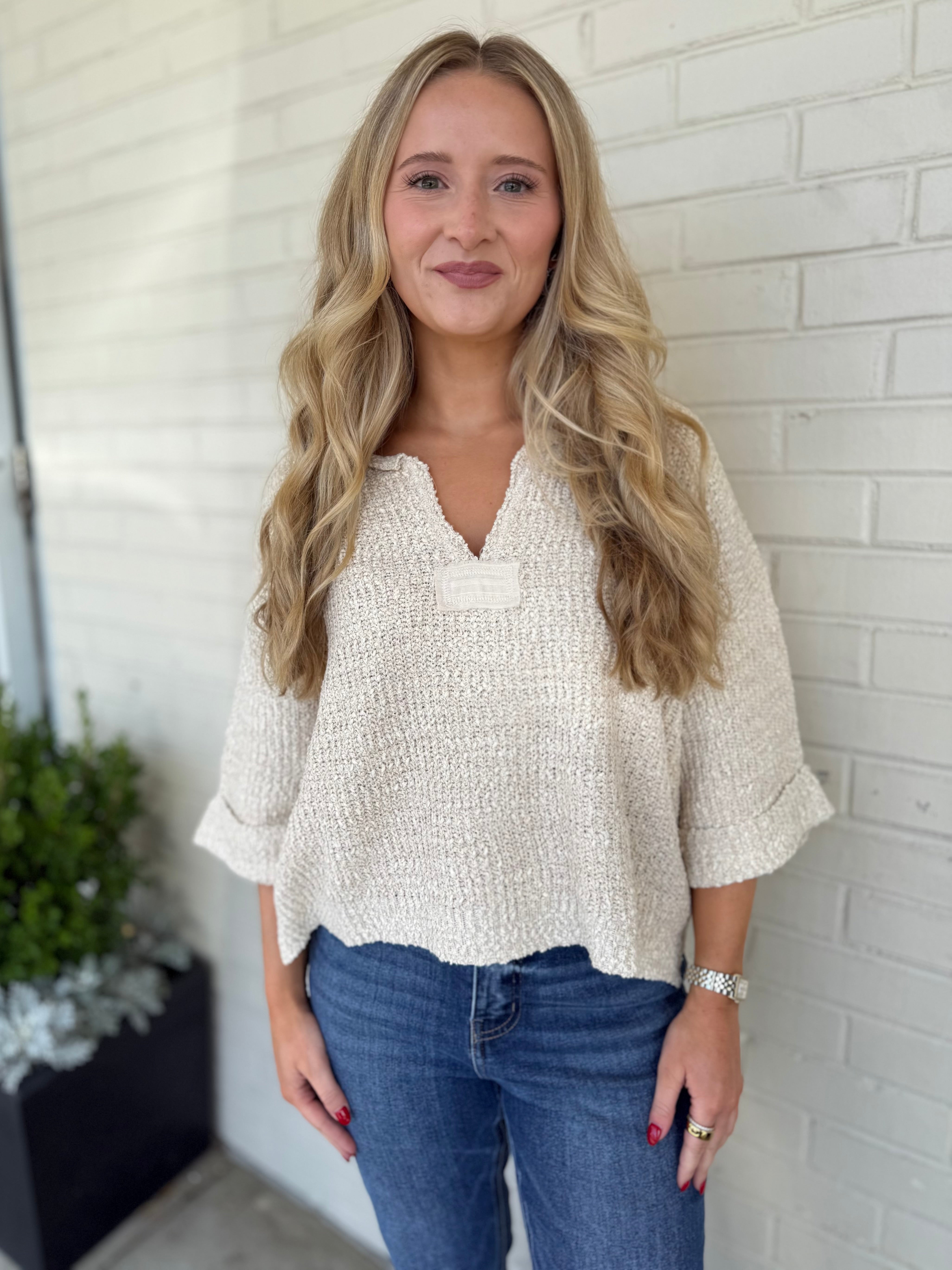 Illa Illa | Elliana V-Neck Sweater | Sweetest Stitch Boutique Richmond